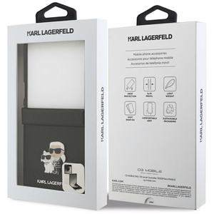 KARL LAGERFELD ümbris jaoks SAMSUNG Z Flip7 KLHCZF7SAPKCNPK (Saffiano KC PIN) must