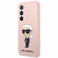 Karl Lagerfeld KLHCS23MSNIKBCP S23+ S916 hardcase roosa/roosa Silicone Ikonik