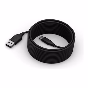 Lenovo ThinkSmart 40CLSCCB01 – 5 m USB-C–USB-A kaabel, must