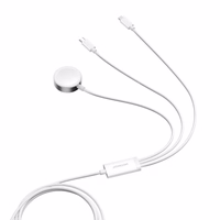 Juhtmevaba Laadija Joyroom "S-IW008" Valge 120cm pikendusega 3in1 (Apple Watch)