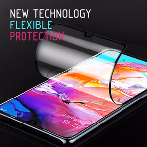 Crong 7D Nano Flexible Glass 9H hübriidne ekraaniklaas seadmele Samsung Galaxy A80 / A90