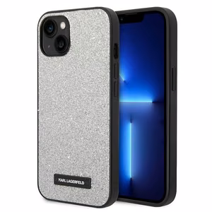 Karl Lagerfeld KLHCP14MG2ELS iPhone 14 Plus 6.7 "hardcase hõbedane / hõbedane Glitter Plaque Logo