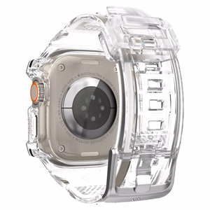 Spigen Rugged Armor Pro ümbris ja rihm Apple Watch Ultra 49 mm jaoks (läbipaistev)