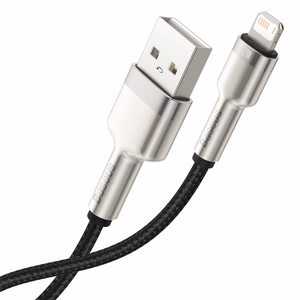 USB cable jaoks Lightning Baseus Cafule, 2.4A, 1m (must)
