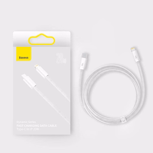Cable Baseus Dynamic from Type-C to Lightning 20W 1.0m white CALD000002