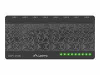 Lanberg DSP1-0108 kommutaator 8-pordine
