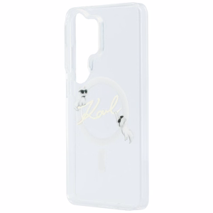 Karl Lagerfeld case IML KC Script MagSafe for Samsung Galaxy S26 Ultra transparent