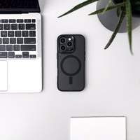 Glitter Ümbris with MagSafe jaoks Samsung Galaxy S25 Edge - must