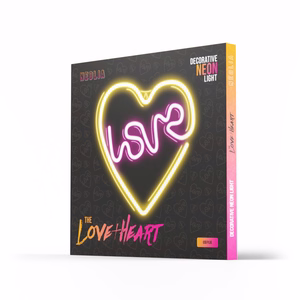 Neon LED Light LOVE HEART lilla valge NNE02 Neolia
