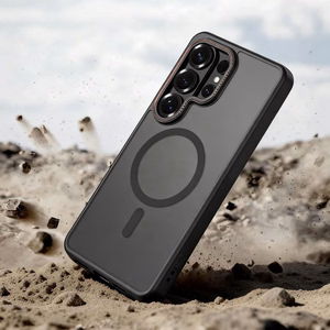 Tech-Protect MagCam MagSafe Ümbris for Samsung Galaxy S26 Ultra - must and punane