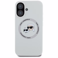 KARL LAGERFELD ümbris jaoks IPHONE 16 compatible with MagSafe KLHMP16SSKCHTCE (Silicone KC Heads) beige
