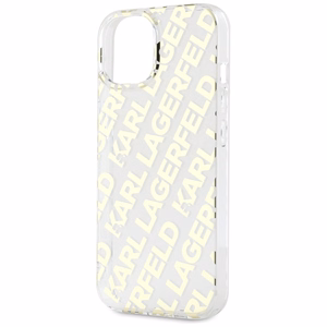Karl Lagerfeld IML Fullover Logo ümbris jaoks iPhone 15 / 14 / 13 - kuldne