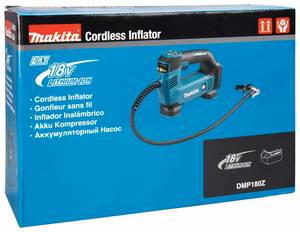 Makita DMP180Z – akukompressor, 12 l/min