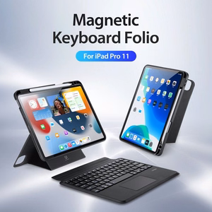 DUX DUCIS case DK foldable with Wireless Keyboard jaoks iPad 4/5/6/iPad Pro 11 (2018/2020/2021/2022) must