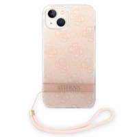 Guess GUOHCP14MH4STP iPhone 14 Plus 6.7 "roosa / roosa hardcase 4G Print Strap
