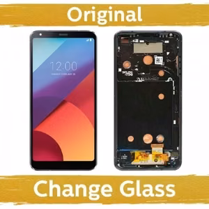 LCD ekraan ühilduv LG H870 G6 must raamiga (uuendatud: Hiina)