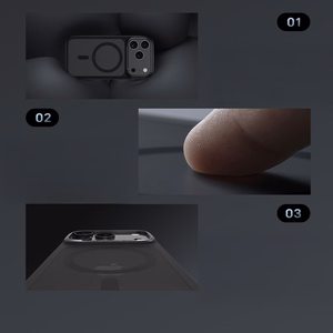 Чехол Benks Magnetic Mist с металлической рамкой (0068) для Iphone 17 Air, черный (кнопка управления камерой)
