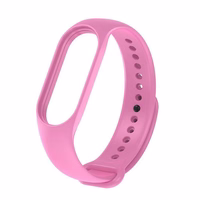 Silikoon strap jaoks XIAOMI Mi Band 5 / 6 / 7 roosa (37)