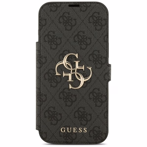 GUESS book ümbris jaoks IPHONE 17 Pro Max GUBKP17X4GMGGR (PU 4G Metal Logo) must