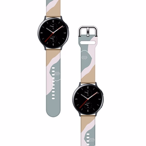 Ремешок Moro для Samsung Galaxy Watch 40 / 41 / 42 / 43 / 44 mm силиконовый браслет - узор 17