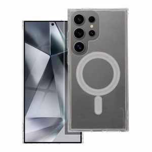 CLEAR MAG ÜMBRIS (MID) compatible with MagSafe jaoks SAMSUNG S25 läbipaistev