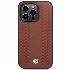 Ümbris BMW BMHMP14L22RFGR iPhone 14 Pro 6.1" Burgundy/burgundy Leather Diamond Pattern MagSafe