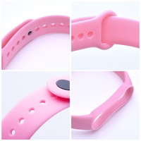 Silikoon strap jaoks XIAOMI Mi Band 5 / 6 / 7 roosa (37)