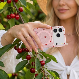 Cherry Mag ümbris iPhone 12 / 12 Pro 6,1" jaoks sädelev