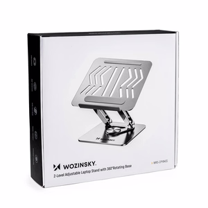 Wozinsky WRS-CPY84SS алюминиевая подставка для ноутбука и планшета + подставка для смартфона - серебристый