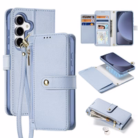 Dux Ducis Lawa Leather Ümbris jaoks Samsung Galaxy S25+ with Detachable Magnetic Wallet - sinine