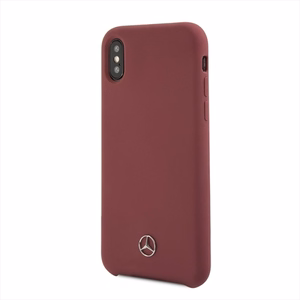 Mercedes Silicone Line iPhone X/XS Ümbris - punane