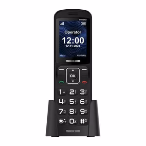Mobiiltelefon - MAXCOM MM 34D 4G must + laadimisdokk
