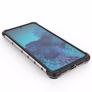 Honeycomb ümbris soomustatud kate koos geelraamiga Samsung Galaxy A73 mustale