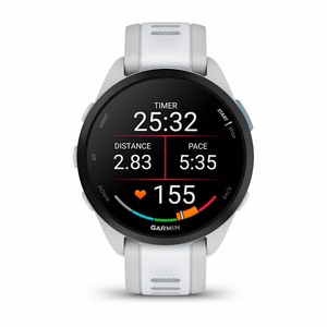 Garmin Forerunner 165 Music GPS-nutikell, 1,2-tolline (3,05 cm) AMOLED-puuteekraan, 43 mm, 390 × 390 pikslit, hall