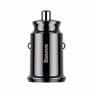 Baseus Grain autolaadija 2x USB 5V 3,1A, must
