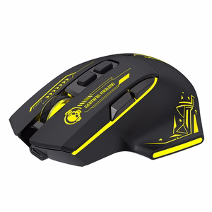 Wozinsky WMGB-1181 Wireless Optical Gaming Mouse 3200 DPI with Built-in Battery and Backlight - Black and Yellow