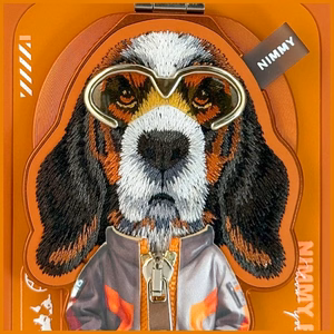 Nimmy Cool&Cute 2.0 Dog Ümbris jaoks iPhone 17 Pro Max with Magnetic Hanger - oranž
