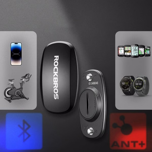 Rockbros HRM812 Bluetooth ANT+ pulsisensori vöö, IP67 – värv: must