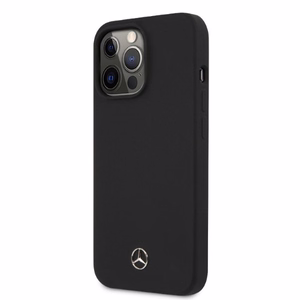 Чехол Mercedes Silicone Line MagSafe для iPhone 13 Pro / iPhone 13 — чёрный