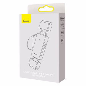 Baseus Lite Series SD/TF memory card reader, USB + USB-C (hall)