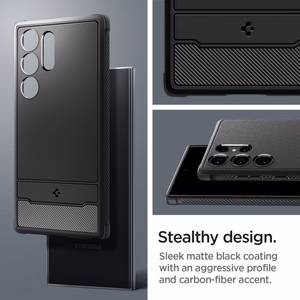 SPIGEN ümbris RUGGED ARMOR ümbris jaoks SAMSUNG S24 Ultra matte must