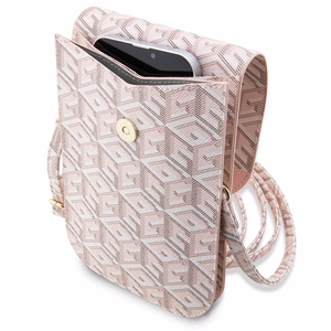 Guess käekott GUWBHGCFSEP roosa GCube Stripe