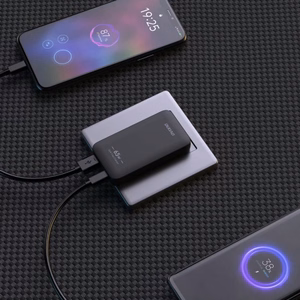 Dudao A65Q 65W GaN Дорожное зарядное устройство USB-A USB-C PD ультратонкое EU US - чёрный