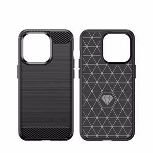 Carbon Case iPhone 14 Pro Max paindlik geelist tagakate sinine