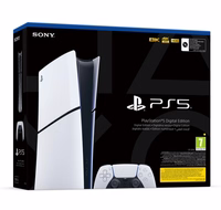 Sony PlayStation 5 Digital Slim e-chassis 825 GB must, valge