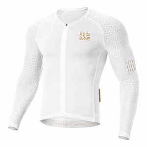 Rockbros YDCX008 Diamond Long Sleeve Cycling Jersey Size M - White