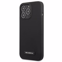 Karl Lagerfeldi silikoonist plaadikott iPhone 13 Pro Max'ile - must