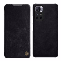 Nillkin Qin Case Flip Case Xiaomi Redmi Note 11T 5G / 11S 5G / 11 5G (Hiina) / Poco M4 Pro 5G jaoks - must