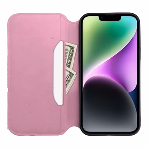 DUAL POCKET Book ümbris jaoks XIAOMI Redmi Note 13 Pro Plus 5G light roosa