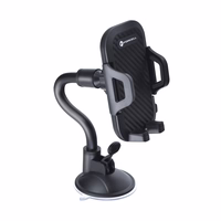 Car phone hoidja Forcell F-Grip Carbon Bracket arm 17cm windshield must